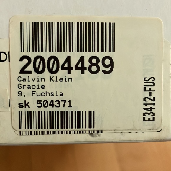 Calvin Klein suede slingback cork purple orange 9 Gracie - Picture 11 of 12